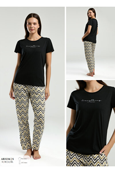 Talya Underwear Arnetta Short Sleeve Double Pajama Set