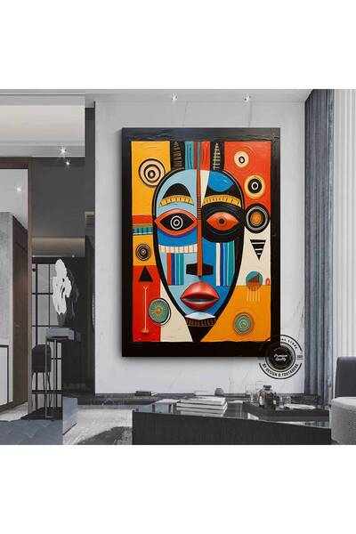 idora Plemenska maska, afrička umetnost, uokviren poster; afrička maska; afri...