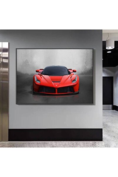 idora Crvena Ferrari slika na platnu, veliki Ferrari poster, Ferrari umetnost...