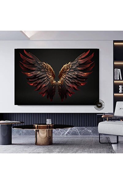 idora Apstraktni poster anđeoskih krila; platno