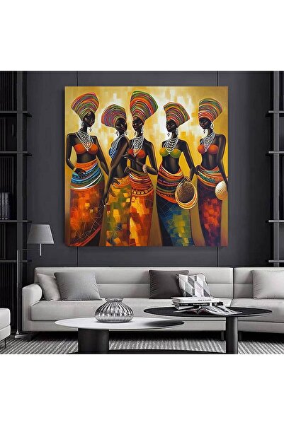 idora Šarene afričke žene na platnu; Afrikansko-američka umetnost; Moderna um...
