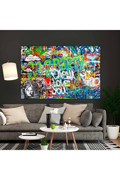 idora Urban Graffiti Kanvas Sanatı; Büyük Pop Art Dekor; Arkadaşa Hediye; Büyük Baskı