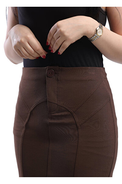 SUGA Iris midi skirt