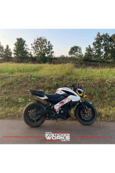 ARONA Bajaj NS200 Sticker Orta Şase Şimşek Yıldırım Sticker Deseni Dekor Sticker