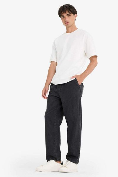 DeFacto New Season 100% Cotton Wide Leg Wide Leg Jeans