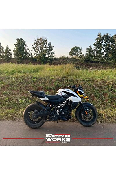 ARONA Bajaj NS200 Sticker Orta Şase Şimşek Yıldırım Sticker Deseni Dekor Sticker
