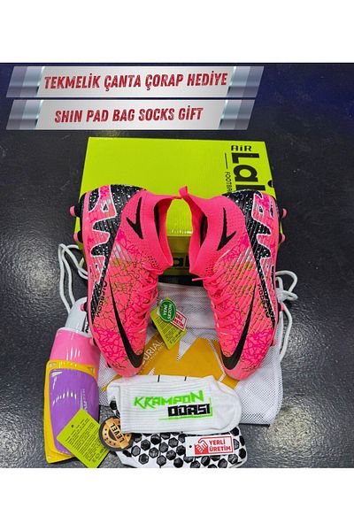 Krampon odası Air Level 600 Professional Football Shoe Set+Shin Guard+Bag+Socks