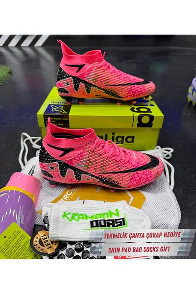Krampon odası Air Level 600 Professional Football Shoe Set+Shin Guard+Bag+Socks