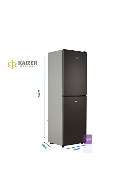 Kaizer Germany 240 Buzdolabı ALTTAN BUZLUK - Antrasit 12 volt / 24 volt