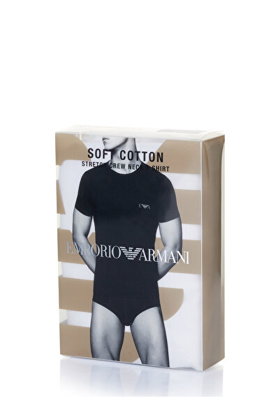 Emporio Armani Rundhals T-Shirt für Herren in schwarz