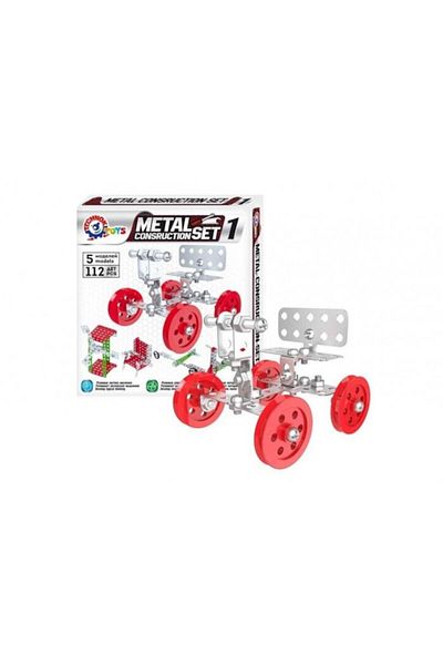 Technok Metal Construction Set TechnoK, 112 Pieces, 40x20x21cm