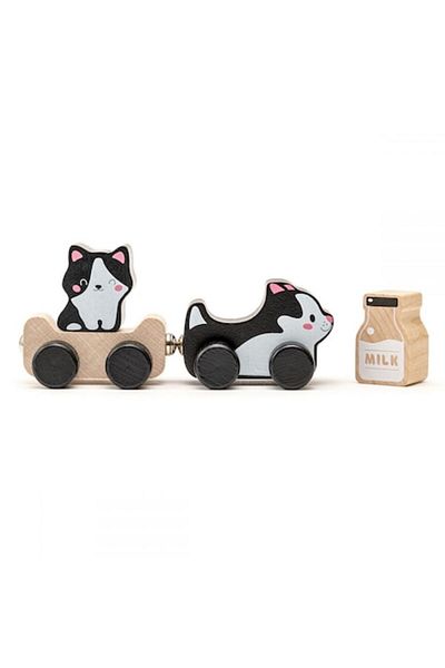 CUBIKA Wooden Toy Cubika, Kitties Family