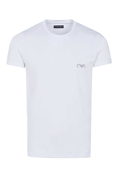 Emporio Armani Rundhals T-Shirt für Herren in weiß