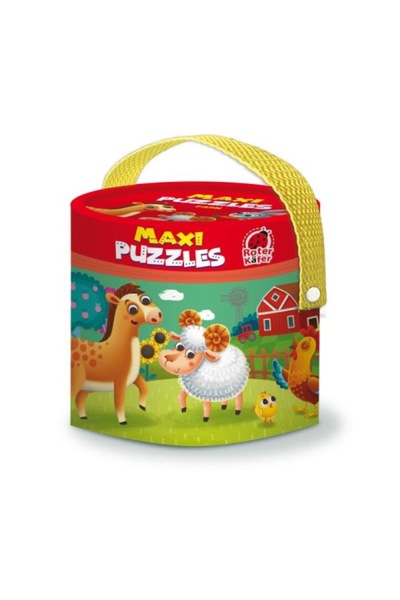 Roter Kafer Maxi Puzzle 2 in 1 Farm, Roter Kafer, 15.5 x 16 cm, 3-5 years