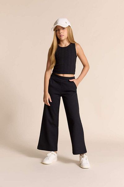 DeFacto New Season Girl's Wide Leg Waffle Wide Leg Pants