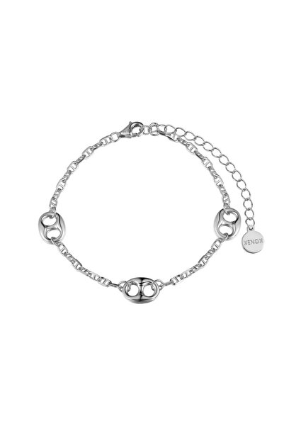 Xenox Dámský náramek ve stříbrné barvě
