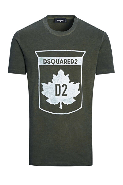 DSquared2 Pánske tričko v zelenej farbe