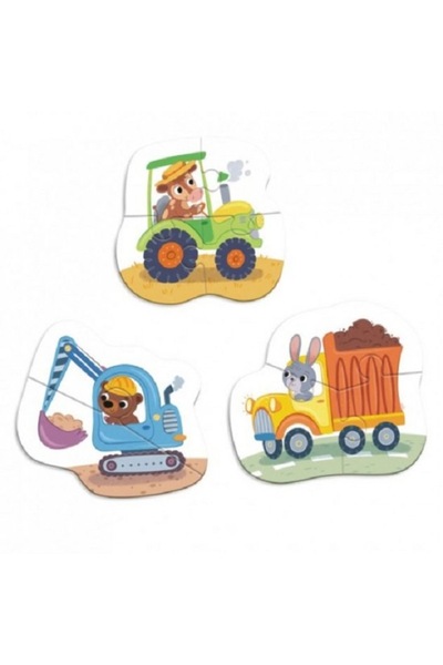 Dodo Puzzle 3-in-1 Transport, 4 pieces, 18 months