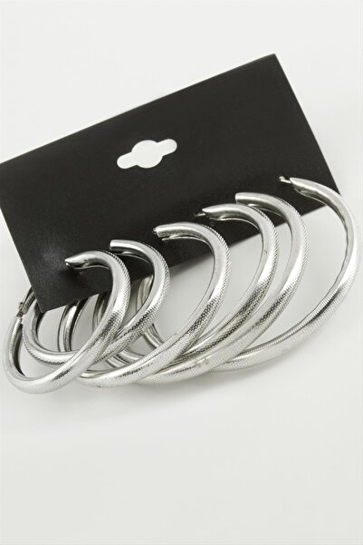 Angel Of Life Dotted Metal Hoop Earrings 6 Pieces