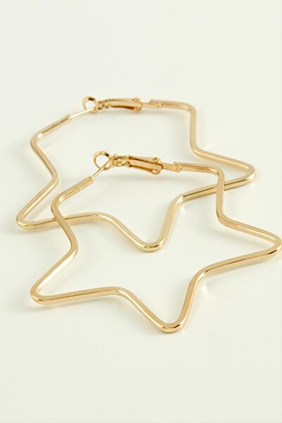 Angel Of Life Star Hoop Earrings 5.5 cm