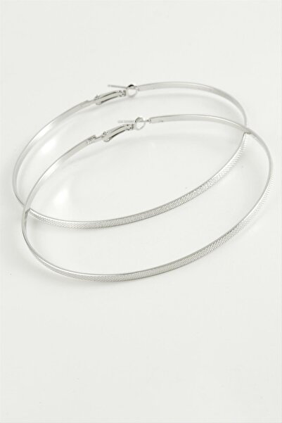 Angel Of Life Dotted Metal Hoop Earrings 8-10 cm