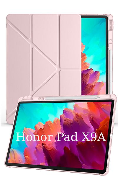 İncisoft Honor Pad X9A Compatible Pen Compartment Stand Case + Screen Protector + Pen Set of 3