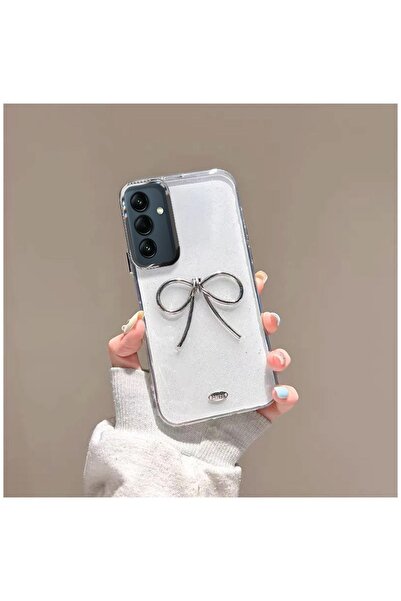 Samsung Galaxy A26 Uyumlu Kılıf Bow Silikon Kılıf Şeffaf