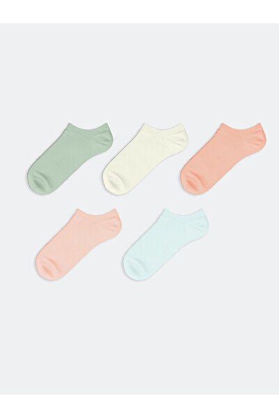 LC Waikiki Women's Plain Sneaker Socks 5 Pack