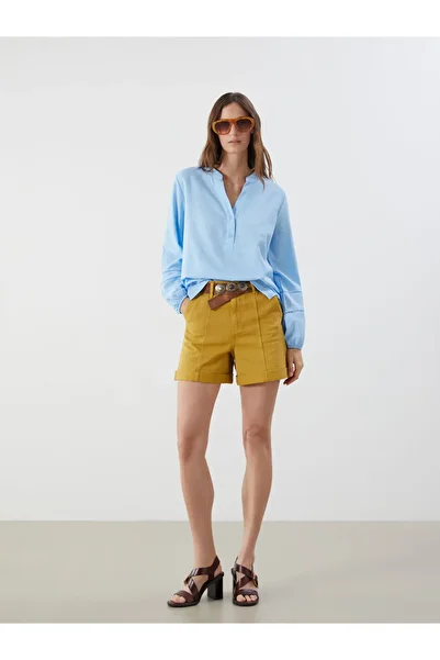 LC Waikiki Oversized Blouse with High Collar
