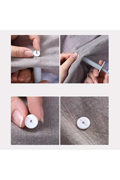 jetfast 2 Pack 48 Buttons Duvet Cover Bed Linen Fixing Set Bed Sheet Clips Set