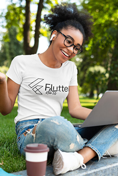Bigonya Special for Software Engineers, Flutter Dart Developer Printed, Unisex Design T-Shirt
