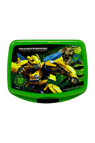 rexa صندوق غداء مستطيل عالي الجودة للأطفال من ترانسفورمرز - أخضر