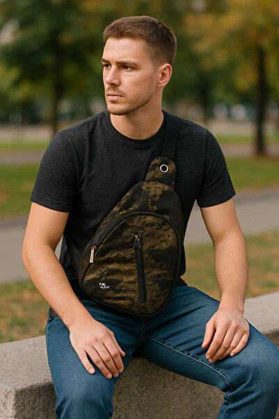 Artıbir Tekstil İmalat Kamuflaj Desenli Unisex Tek Askılı Göğüs ve Çapraz Çanta