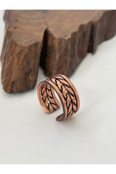Rupen Kraft Adjustable 100% Copper Unisex Ring Copper Ring Handmade Pure Copper Ring