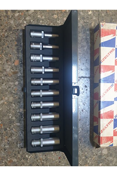 İzeltaş Deep Socket Set 1/2 (10 Pieces)