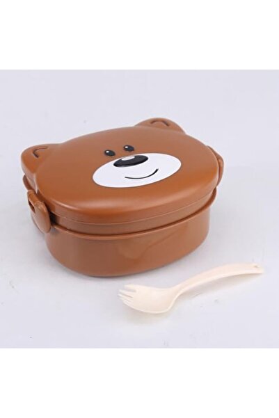 Twisoo Bear Design Bento Lunch Box for Kids, 500ml, Leakproof & Spillproof, BPA-Free Food Grade PP w