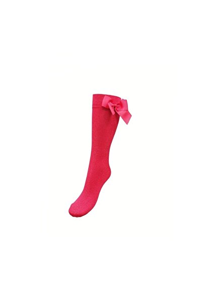 Daymod Day Mod - Long girl's socks with bow, red, 6-12 years