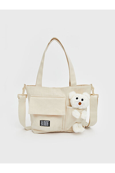 LC Waikiki Girl's Shoulder Bag with Plush Toy Detail