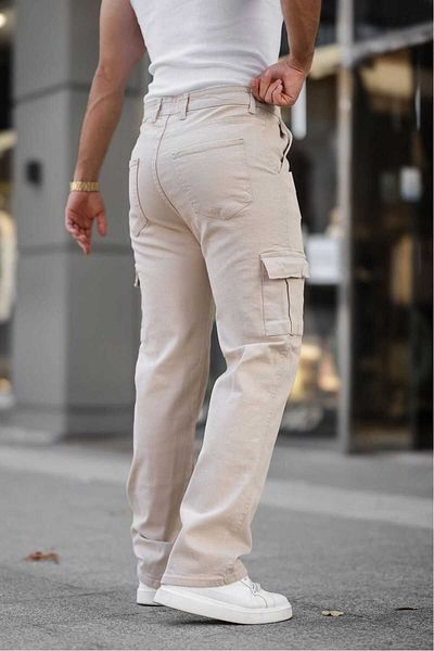 wamoss Relaxed New Season Sleeve Leg Baggy Loose Cargo Pant Skb 2025