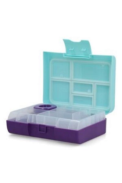 Smash Bento Bite Dishwasher Proof Rectangular Lunch Box – Blue and Violet 1.6L