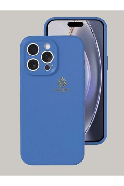 Massemr iPhone 16 Pro Compatible Nano Velvet Lined Matte Silicone Case Shock Absorbing Luxury Protection