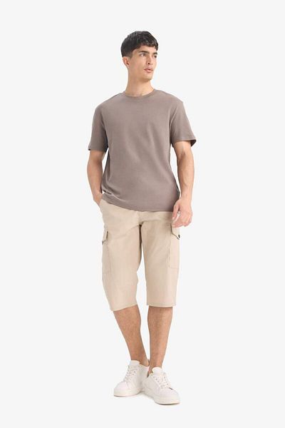 DeFacto New Season 100% Cotton Regular Fit Crew Neck Basic Plain Short Sleeve T-Shirt