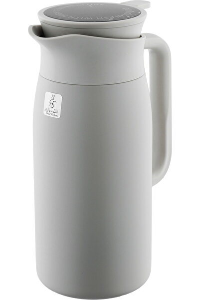 Alsaif Gallery Rana Thermos, Saif Gallery, 1.5L, Stainless Steel Body, Touch Screen - Light Grey