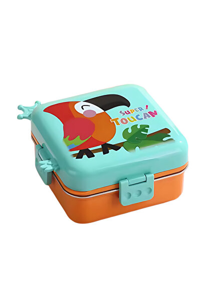 Twisoo Kids Lunch Box Stainless Steel Insulated – Double Decker Leakproof Bento Box with Spoon, So