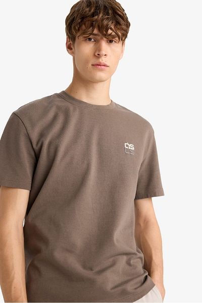 DeFacto New Season Regular Fit Crew Neck Printed Short Sleeve T-Shirt