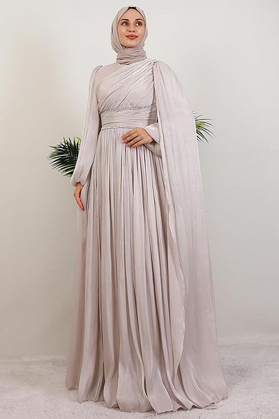 GİYZAMİLA Paris Evening Dress Stone