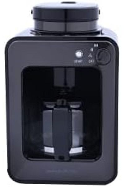 ALSAIF 580Ml 600W Electric Coffee Maker & Grinder 4 Cups, Black