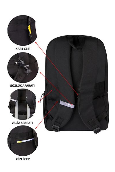 LC Waikiki Lcw Accessories Anthracite Men's Backpack with Laptop Compartment