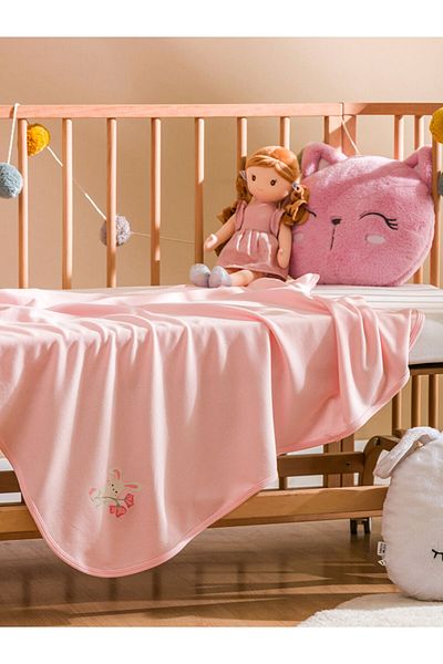 LC Waikiki Quality Parts from Celebi Store |   Pink Printed Baby Girl Blanket 75X90 cm
