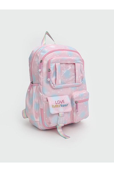 LC Waikiki Quality Parts from Celebi Store |   Pink Multi-Compartment Girl's Backpack